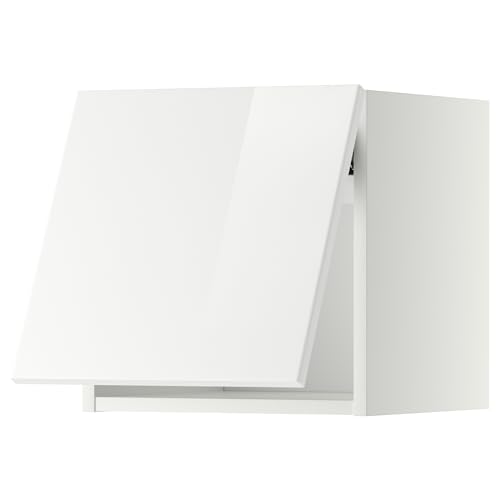 METOD - Armario de pared horizontal con apertura a presión, 40 x 40 cm, blanco/Ringhult blanco