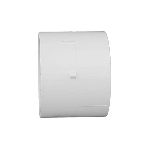 Charlotte Pipe PVC001301200HA 4 Repair Coupling DWV (Drain, Waste and Vent) (1 Unit Piece), White, 4 Inch (Each Qty: 1)