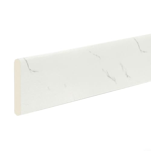 Emiif Adhesivo decorativo para pared de 2 m con línea de cintura para sala de estar y dormitorio (blanco)