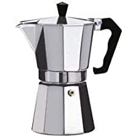 coffee maker and Stovetop Espresso Maker, Moka Pot for Classic Italian and Cuban Café Brewing, Cafetera, Three Cup
