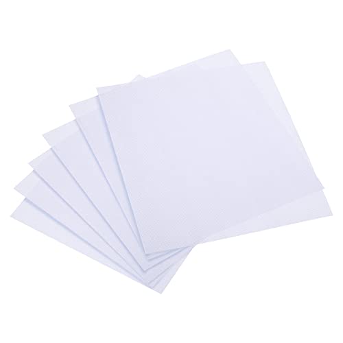 Image of PATIKIL 14 Count Cross Stitch Cloth 10 inch x 10 inch, 6 Pack Embroidery Cotton Fabric for DIY Needlework, White