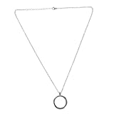 WRITWAA Colgante de Acero Inoxidable Redondo con Tapa de Transparente Diseño de Tornillo Abierto para Joyería DIY Collar con Relicario Flotante para Recuerdos de Boda y Memorias