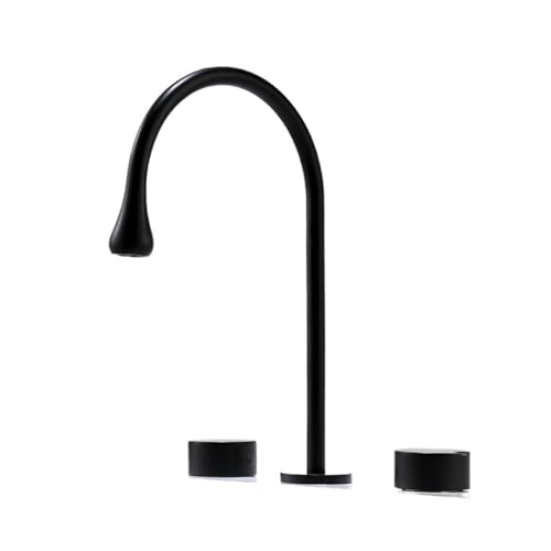 Robinet mitigeur de lavabo résistant au calcaire à double poignée - 4