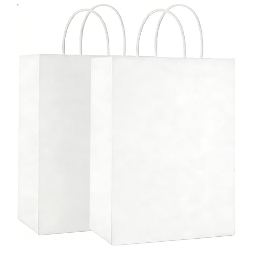 Gaoyong Bolsas Regalo,Bolsas Papel Kraft,130GSM Bolsas de papel para Halloween, Navidad, fiesta, cumpleaños, boda, día de Acción de Gracias