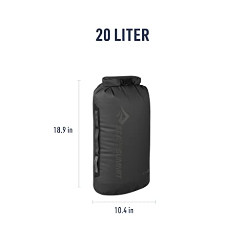 Image of Sea to Summit Big River Dry Bag, Heavy-Duty Dry Storage, 20 Liter, Jet Black