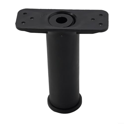 Axorafow Soporte telescópico variable para ajustar la altura de los muebles, construcción de acero resistente, rango de extensión de 18-34 cm, color negro (1 paquete) (13-22 cm)