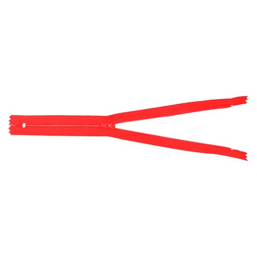 Image of Mandala Crafts 100 PCs Cherry Red Closed-End 4 in Nylon Zippers for Sewing