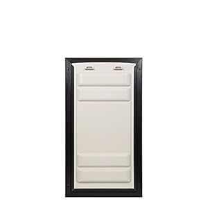 Endura Flap E2 Pet Door for Partitions in Black | Power-Environment friendly Single Flap Design for Wall Installations | All-Climate Safety with Insulating Twin-Layer Flap | Black, Small, Single Flap