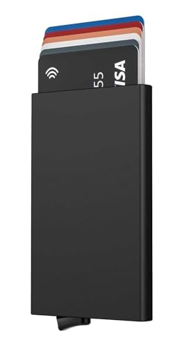 Stock Líder - Cartes en Aluminium, Porte-Cartes métallique RFID 5 Couleurs, Porte-Cartes de crédit, Portefeuille Aluminium, Cadeaux Originaux pour Homme,...