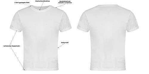 REWE Herren-T-Shirts-3er-Pack Original T-Shirts Herren weiß Shirt M-XXL (XXL)