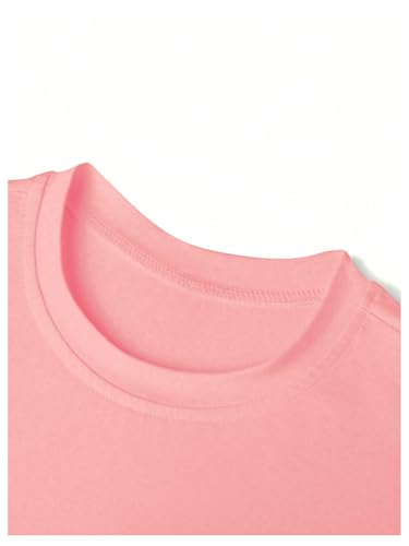 Image of RoseSeek Girl's Graphic Tees Short Sleeve Crewneck T Shirts Casual Summer Tops Cute Preppy Clothes