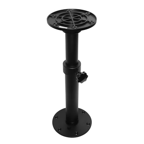 TOOSOAR Pieds de Table pour Camping-Car,Hauteur Réglable 46-70 cm,Pied de Table Amovible RV pour Camping-Car,Bateau,Yacht,Mobile Home,Noir