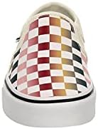 Vans Unisex Asher Canvas Low Platform Slip On Sneaker - Multicolored Checkered 8.5 | Image 2