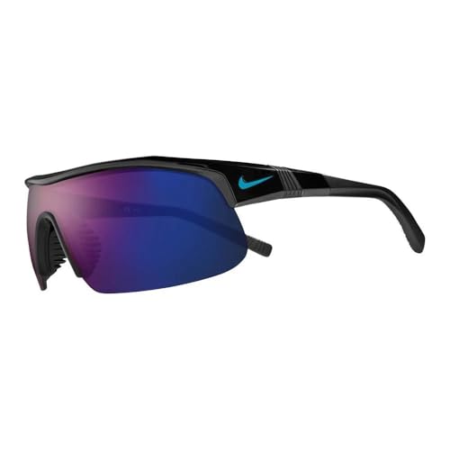 Nike Show X1 lunettes de soleil sport homme noir et bleu miroir