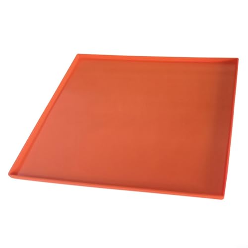 Tapis de barbecue réutilisable en silicone résistant à la chaleur et imperméable, offrant une poêle à frire et réduisant les efforts de nettoyage après la cuisson (43,2 cm)