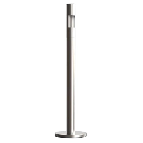 Poubelle à cigarettes d'extérieur en acier inoxydable au design vertical épuré