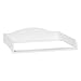 Bellabino Oti Wickelaufsatz – welliger Wickeltischaufsatz für Malm, Hemnes, Nordli Kommoden– hochwertiger Aufsatz für Wickeltische 10 x 74 x 80 cm in weiß