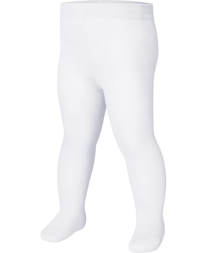 Playshoes Thermal Tights Uni, Medias para Unisex Niños, Blanco (White 11), 98-104