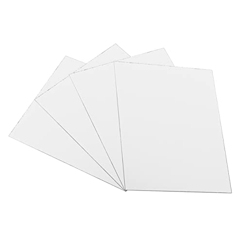 Yardenfun 4 Uds Espejo Acrílico Suave Espejos Pequeños para Manualidades Azulejos De Espejo Sin Marco Espejos Cuadrados para Pared Espejo Acrílico para Manualidades Espejo Acrílico para El