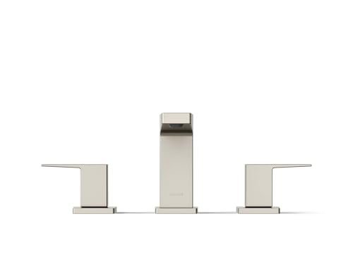 Kohler K-36786-4-BN Honesty® Widespread Bathroom Sink Faucet, Bathroom Faucets, 1.2 GPM, Vibrant Brushed Nickel thumbnail 4