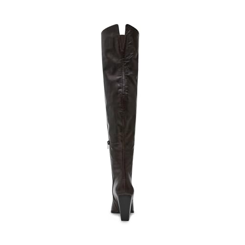Steve Madden Steve Madden Women's Bramble Knee High, Brown Leather, 8