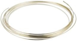 Julesgems Sterling Silver Dead Soft Wire - Half Round - 5 ft - 24 Gauge : Pack of 1 Pack