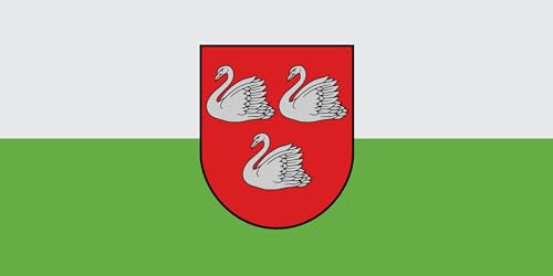 Drapeau Gulbenes novads grande taille pour mât de mairie