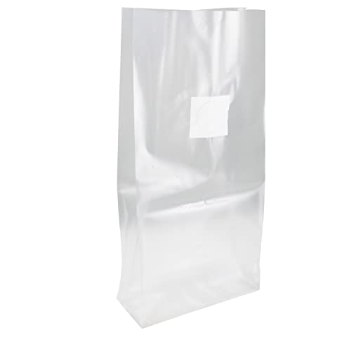 TEXALAN 50 Stück Pilz-Pflanzbeutel, große Größe 20,3 x 12,7 x 48,3 cm, 0,5 Mikron Filter, 3 mm Polypropylen, für Substrat autoklavierbare Pilzzucht Cover