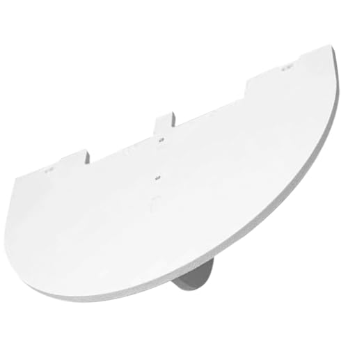 Soporte de pared de madera blanca para proyector y enrutador con accesorios incluidos 2