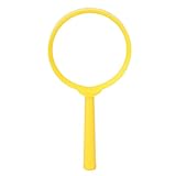 Fyearfly Farbe Kunststoffgriff Lupe Handlupe zum Lesen von Schülern und Kindern (Gelb)