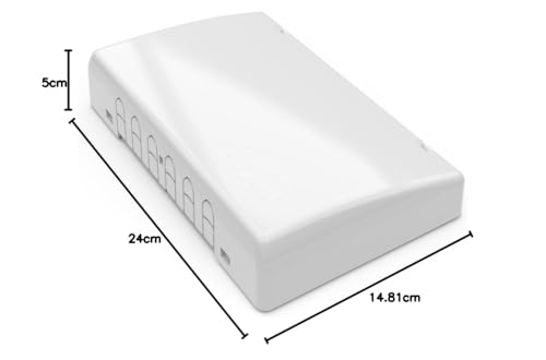 WAGO Verbindungsdose für Mantelleitungen Heizkreisverteiler Abzweig Serie 221 max. 4mm²-Klemmen ohne Verbindungsklemmen (1 Stück), Weiß