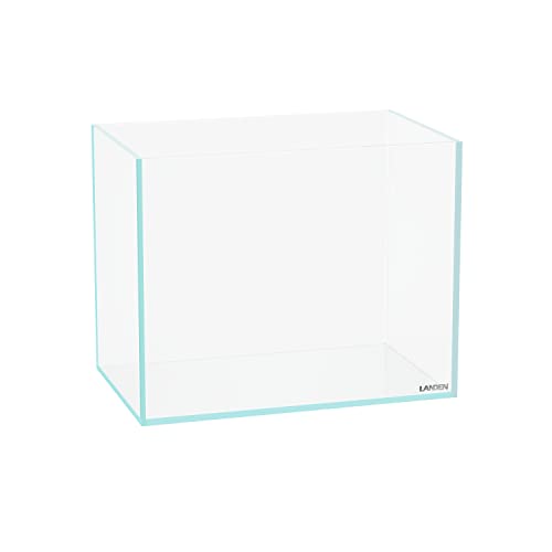 Image of LANDEN 30N 3.2 Gallon Nano Rimless Low Iron Aquarium Tank, W11.8xD7.5xH9.4 in(30x19x24cm) 5mm Thickness with Nano Foam Leveling Mat Included