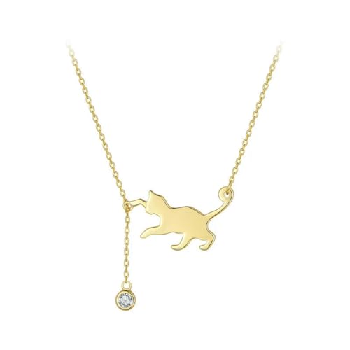 Collier de Chat en Argent Sterling Hypoallergénique contre Irritations Peau