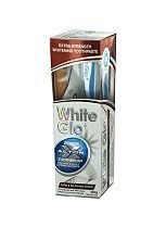 White Glo Premium Coffee & Tea Drinkers Formula Intense Extra Whitening Toothpaste & Toothbrush-100ML New