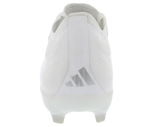 Image of adidas X Crazyfast Pro Firm Ground Unisex Shoes Size 6, Color: Footwear White /Silver Metallic /Footwear White-White