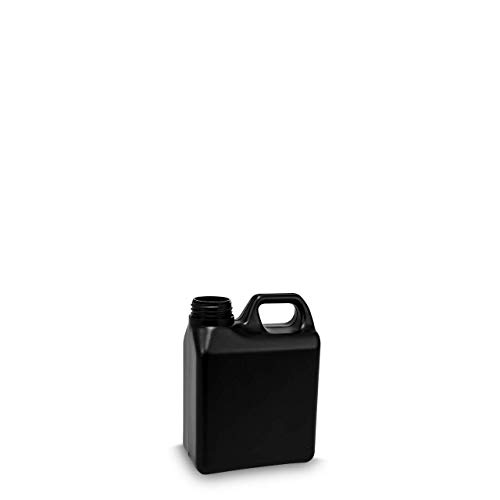 flakado 1 Liter Kanisterflasche - schwarz - RD 40 Gewinde Cover