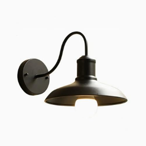 Aplique de pared exterior retro americano con casquillo E27 e iluminación impermeable de metal