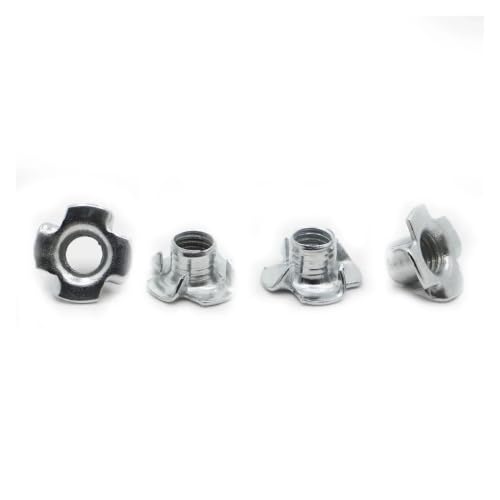 10/20PCS Zinc Plated Carbon Steel Four Claws Prongs Knock In Wood Captive Nut Insert Nut M3 M4 M5 M6 M8 M10(M3 20pcs)