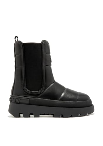 D.Franklin Botas de Mujer Corte Bajo All Track Bomb Negro - Moda Casual (Talla 38)
