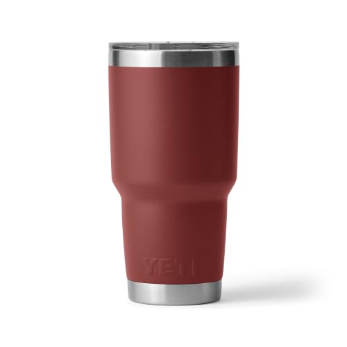 Image of YETI Rambler 30 oz Tumbler, Stainless Steel, Vacuum Insulated with MagSlider Lid, Stag Red