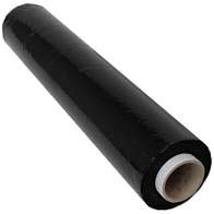 TotalPack Standard Core Pallet Stretch Wrap, 17 Micron Transparent Plastic Polythene Film (Black, 500mmx300m x12)