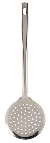 Stainless Steel Skimmer - Metal Slotted Spoon for Kitchen with Handle