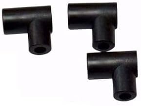 Pack of 3 90-Degree Angled Terminal Extended Thermoplastic