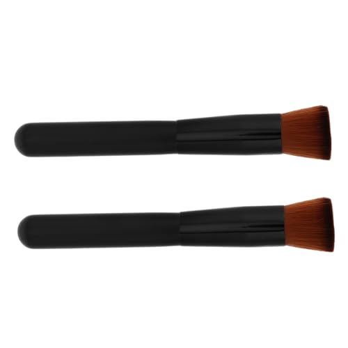 NOLITOY 2pcs Makeup Blending Brush for Women Liquid Foundation Brush Soft Gentle Bristles for Smooth Application Stylish Portable Design