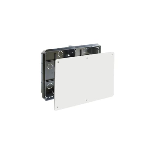 Scatola di giunzione e bypass da incasso con coperchio e viti 60x200x300 mm termoplastico senza alogeni