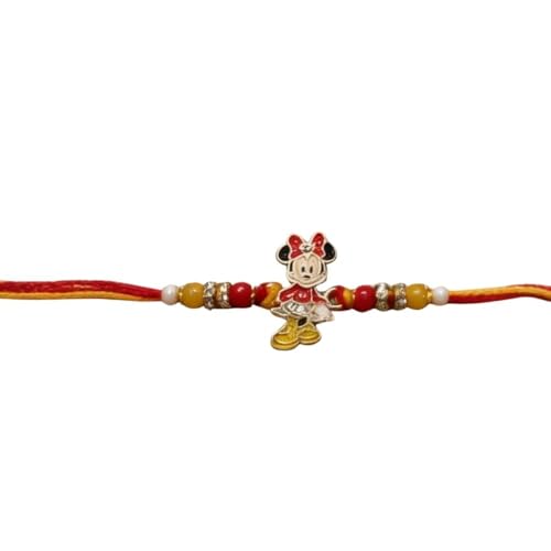 Image of I Jewels Fancy Cartoon Kids Rakhi With Roli Chawal & Rakshabandhan Card for Bro /Brother /Bhai