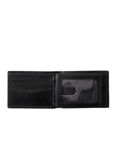 RIP CURL Stacked RFID Slim Leather Wallet in Black, Black, Classic3