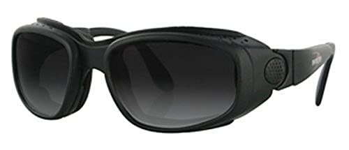 Bobster Eyewear Gafas de sol deportivas y urbanas convertibles, montura negra