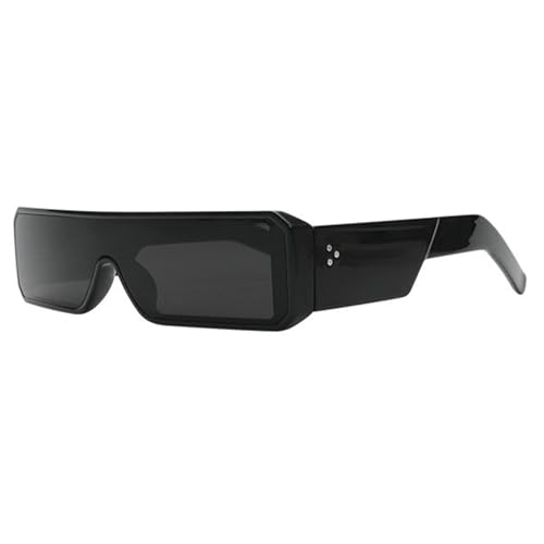 willochra Small Rivets Sunglasses for Women Men Futuristic Shield Sun Glasses Rectangle Flat Top Cool Tiny Shades F272