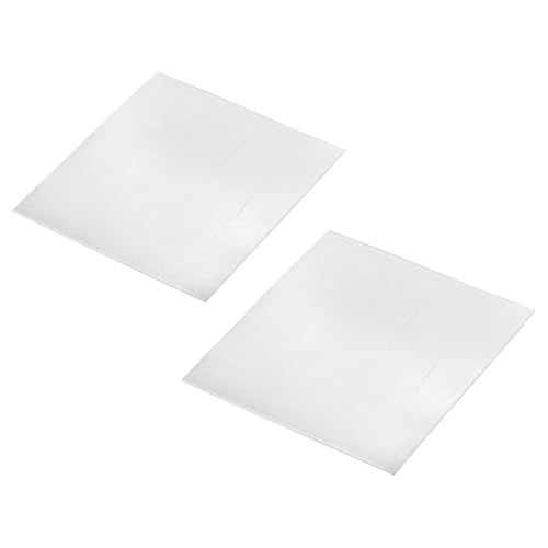 uxcell 2 Pcs Zinc Sheets, 99.9% High Purity Zinc Plate 0.02